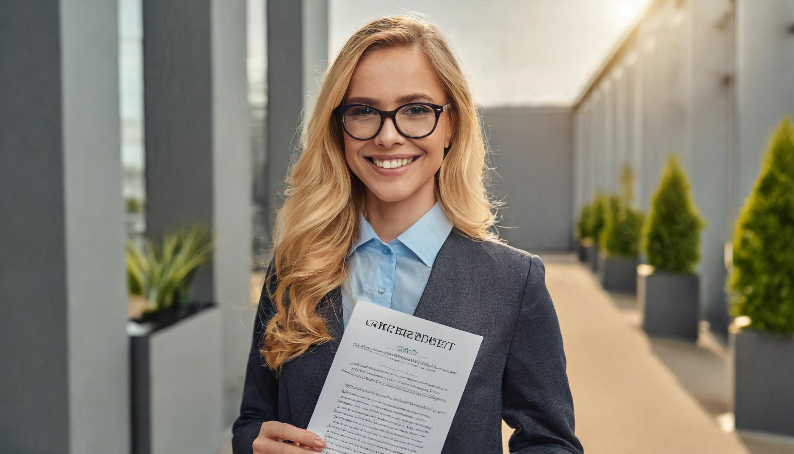 verjaehrung 2024 junge frau mit tiitel