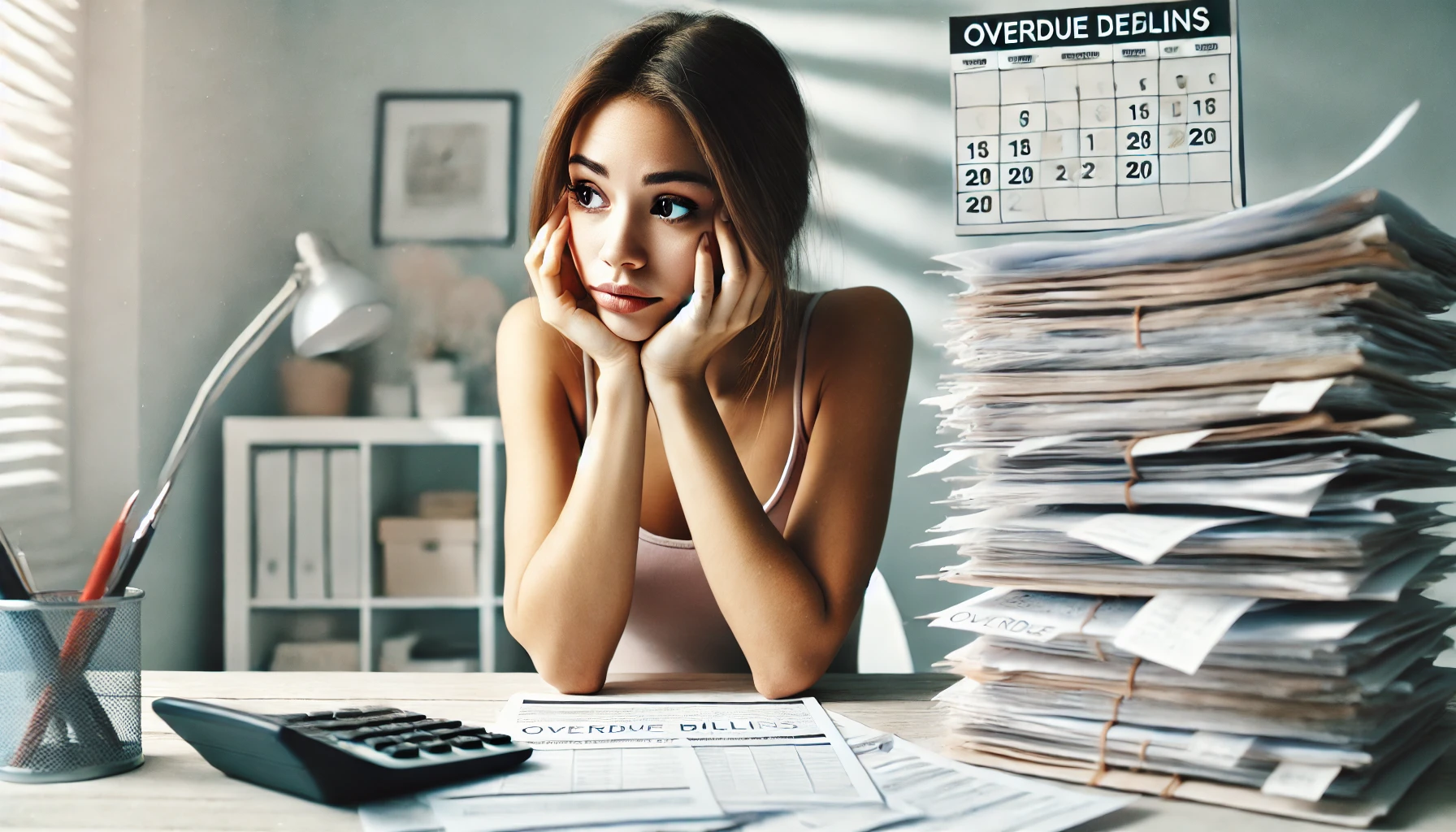 Forderungsverjaehrung Frau mit Akten Beispielbild